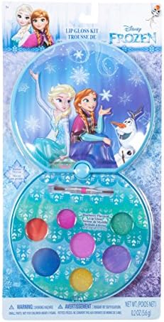 Flavored Lip Gloss Compact Kit With Mirror, Assorted Selection