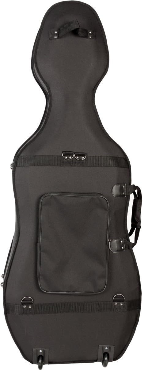 M-Case Cellokoffer aus Schaumstoff 1/4 Classic Schwarz, Schwarz-Beige