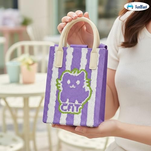 Image of FunBlast Crossbody Mobile Sling Bag for Women - Stylish Phone Pouch with Strap & Silicone Handle, Keychain, Coin, Cosmetics Purse, Cute Utility Bag for Girls & Women