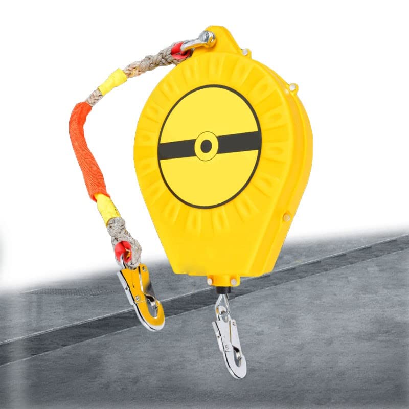 Corda di Sicurezza ad Alta Resistenza, Dispositivi di Protezione Individuale Bloccati Automaticamente in Caso di Caduta, Elettricista Lavoro 5M,10M,15M(Color:5m)
