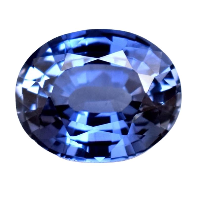 Saphir bleu de Ceylan ovale pierre précieuse en vrac à facettes pour création collier