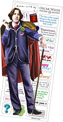 Oscar Wilde Quotable Notable - Greeting Card and Sticker Sheet - Envelope Included
