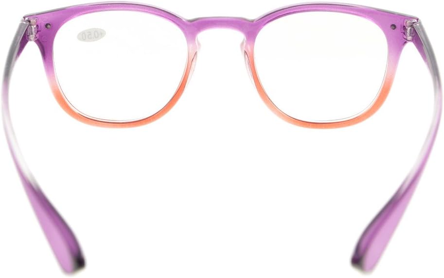 Eyekepper Fashion Readers Womens Reading Glasses (Purple-Red Frame, +4.00), Purple/Red Frame - Image 5
