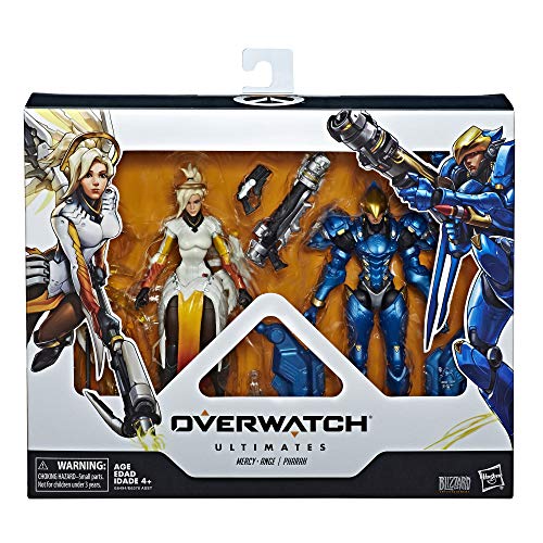 Hasbro Overwatch Ultimates Series Pharah And Mercy Dual Pack 6-Inch-Scale Collectible Action Figures With Accessories – Blizzard Video Game Characters #TOP1