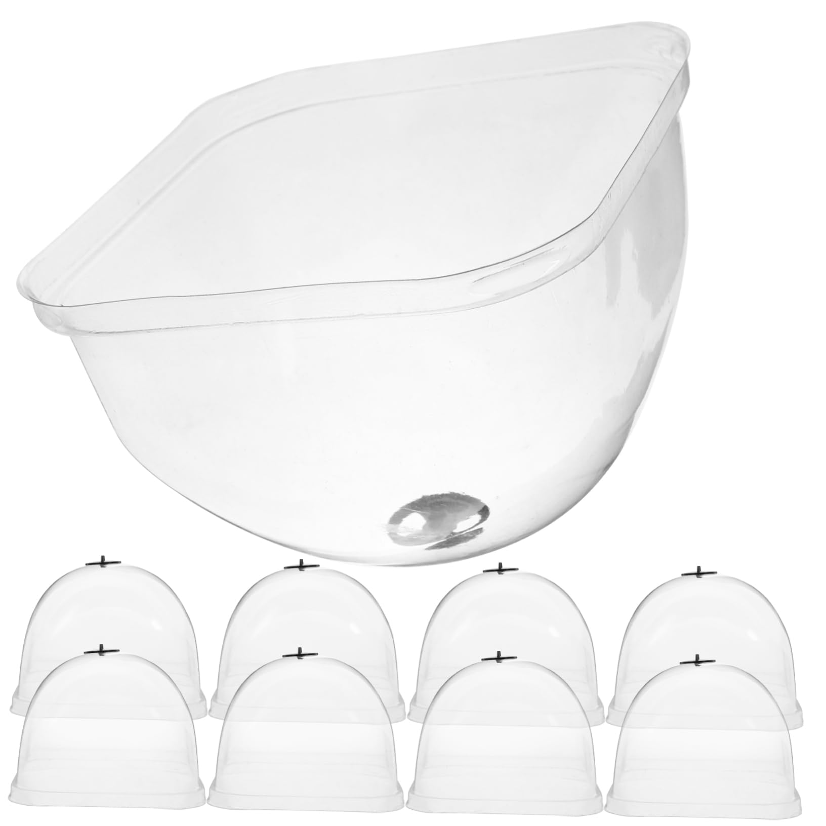 GALPADA 2 Set Copertura Idratante per Semina Piante Campane da Giardino Protettore Vegetale Pianta Copertina Cloche da Giardino Protettori degli Alberi Cupola Plastica 10 Pezzi * 2