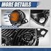Auto Dynasty Full LED Projector Fog lights Compatible with 2008-2020 Kenworth T660 Peterbilt 579 587, Front Bumper Driving Fog Light Lamps with LED DRL Ring, Chrome Housing