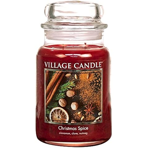 Village Candle Christmas Spice Jar Candle Cover
