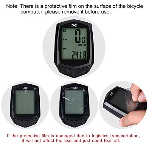 image for DINOKA Bike Computer Wireless Waterproof Cycling Computer with Backlig