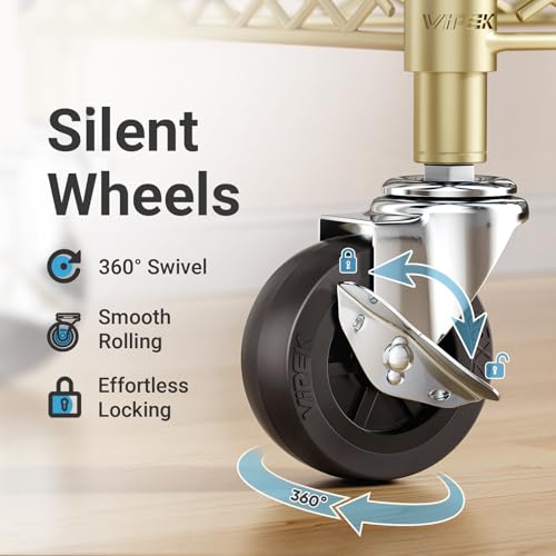 Image of VIPEK R2 Plus Rolling Clothes Rack Heavy Duty Closet for Hanging Clothes