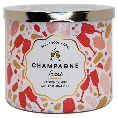 White Barn Bath And Body Works, 3-Wick Candle W/Essential Oils - 14.5 Oz - 2021 Spring Scents! (Champagne Toast) #TOP1