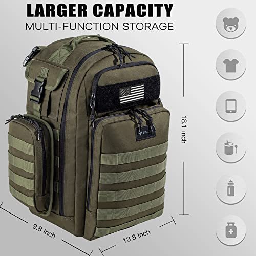 Dinictis 40L Diaper Bag Backpack For Dad,Travel Baby Nappy Bags For Men,Baby Accessories For Daddy #TOP6