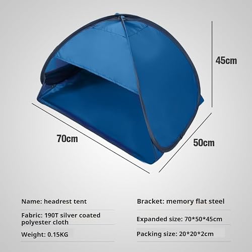Yeenelwboo Gem Blue Portable Sun Shade Tent, 1 Pack - Image 2