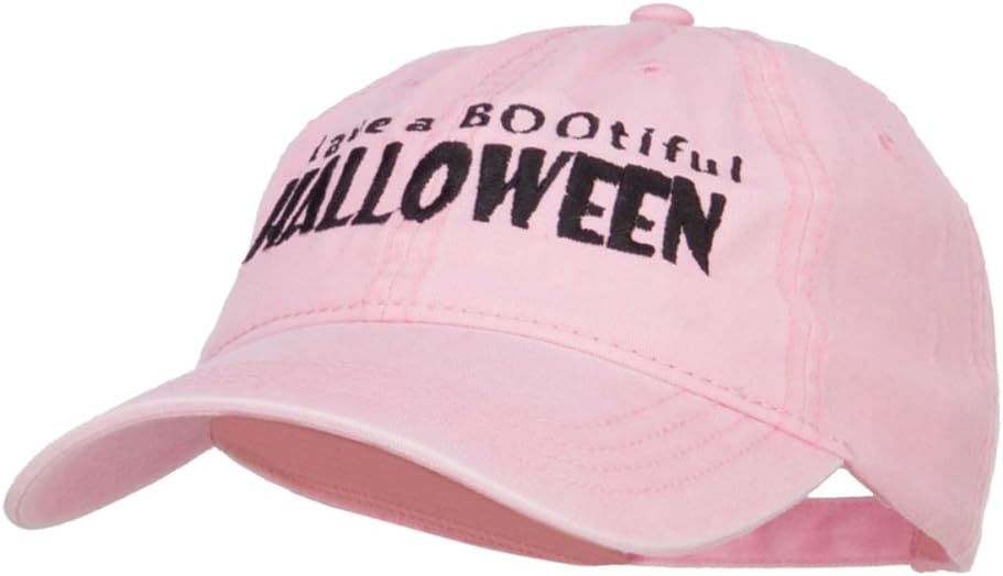 e4Hats.com Have A Bootiful Halloween Embroidered Washed Cap