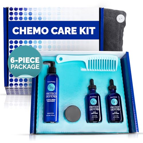 RemeVerse Chemo Care Kit - 6-Piece Clinically-Based Skincare and Haircare Set for Chemotherapy Patients, Featuring Hair Serum, Moisturizer Lotion for Face & Body, Fragrance-Free, Made in the USA