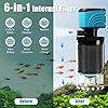 Aulofee Internal Aquarium Filter, Upgraded 15–50 Gallon Fish Tank Filters, 210GPH Submersible Whisper Pump for Turtle Tank with Debris Tray, Check Valve, Fresh & Saltwaterfish #1