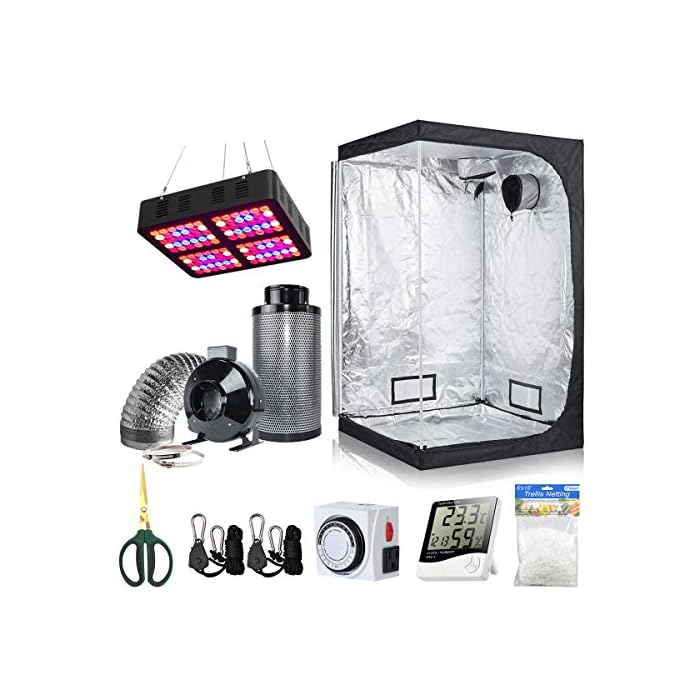 Buy BloomGrow 48''x48''x80'' Grow Tent + 6'' Fan Filter Duct Combo