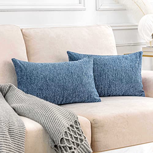 Home Brilliant 30x50 Cushion Cover for Chair Soft Rectangle Cushion Covers Decorative Pillowcases for Women Kids Girls 2 Pcs