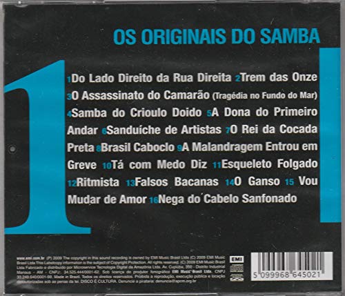 Os Originais do Samba - Cd 16 Hits - 2009
