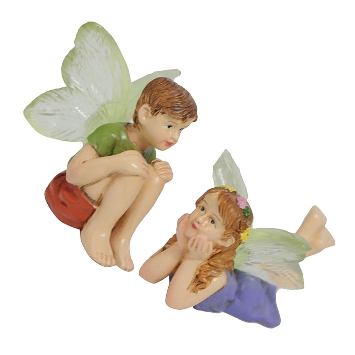 Kisangel 10stücke Blumenfee Statue Aus Resin Gartenfiguren Für Deko Im Freien Kreative Feenornamente Für Auto Zuhause Und Büro Für Gartenliebhaber Und Dekoration