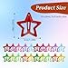 30 Pcs Colorful Snap Kawaii Hair Clips, Barrettes and Cute Hairpins for Girls - Non-Slip Star Hair Accessories