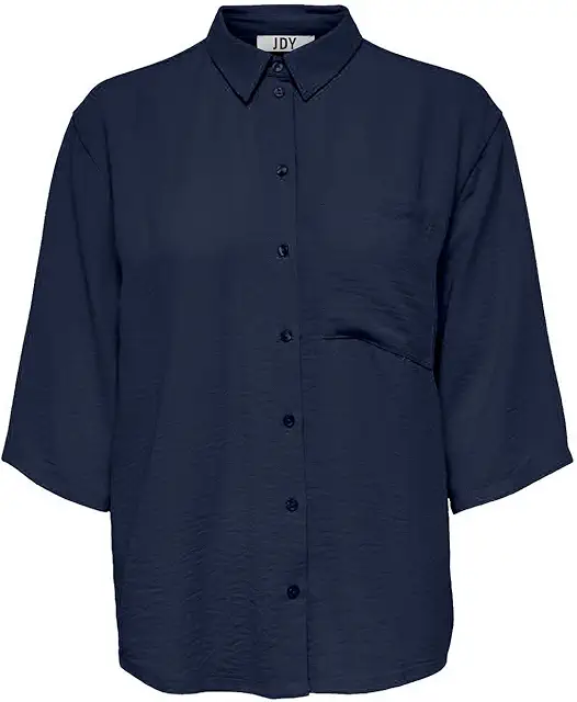 Damen Bluse: JDYDIVYA Life 3/4 Loose Shirt mit Kragen