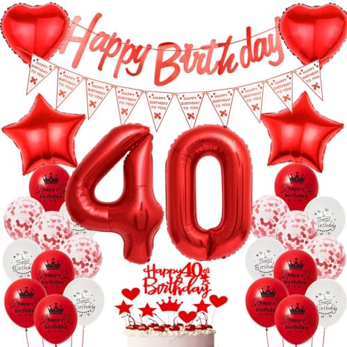 🎈 Graziosa decorazione di compleanno in rosso/bianco! Il set è di design originale e in rosso/bianco, rosso perfetto per le ragazze. Il colore unico rende la festa più bella e originale, distinguendosi dal resto.