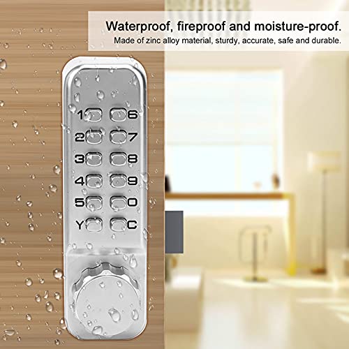 Fechadura de porta, fechadura de porta com senha mecânica digital à prova d'água para home office