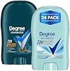 Degree Advanced Lote Variado de Desodorante de Viaje 24 unidades, 0.5 oz c/u | Mini antitranspirante y desodorante activado por calor corporal 72H | 12 Cool Rush para hombre + 12 Shower Clean para mujer (Paquete de 24) 2