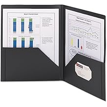 Smead Frame View Poly Two-Pocket Folder, Letter Size, Black, 5 Per Pack 87705 Pack of 1