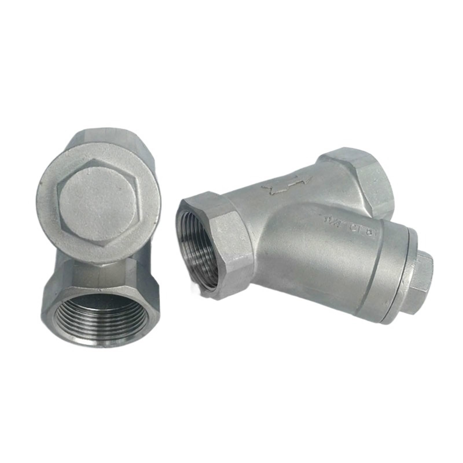 Uyzndkvsi 1 304 316 Stainless Steel Y-Type Way Check Valve(1",316)