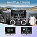for Jeep Wrangler JK Compass Grand Cherokee Dodge Ram Car Radio Stereo GPS Navigation Built in Carplay Android Auto 10