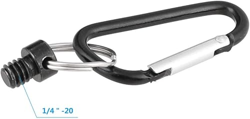 Miniatura 3 de CAMVATE Perno de tornillo de cámara de anillo dividido de 1/4 "para correa de cuello de empuñadura - 2313