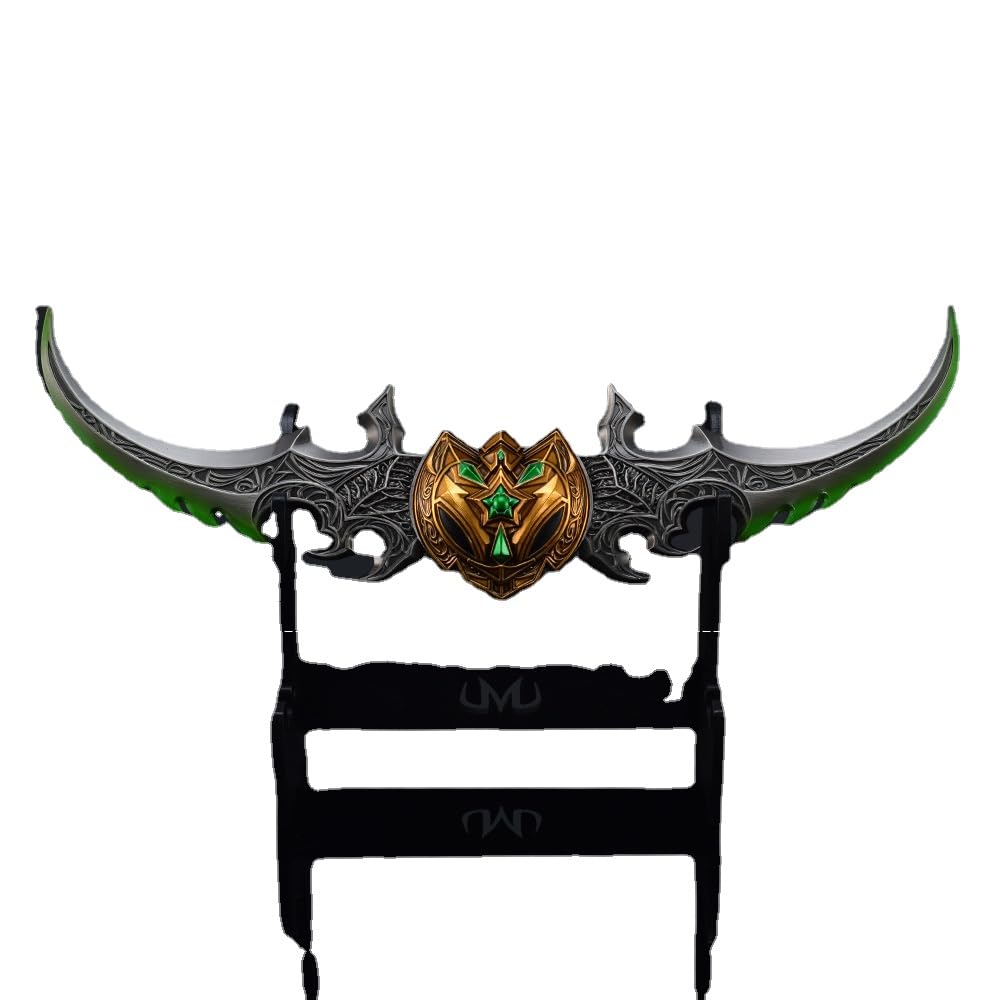 Coleccionable De Aleación De Zinc 27 Cm Répica De Warglaive Of Azzinoth De World Of Warcraft | Miniatura De Aleación De Zinc De 27 Cm | Arma De Illidan Stormrage, Detallada Y