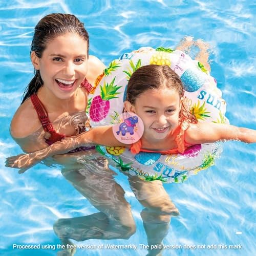 Image of Inflatable Swimming Float Rings for Summer Vacation| Water Floatation Safety Tube for Kids Boys,Girls,Adult| Circle Floater Lounge for Pool Party, Lake, Beach| (Lively 51)- Pack of 1