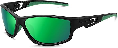Miniatura 3 de MAXJULI Gafas de sol polarizadas deportivas para hombres y mujeres Tr90 marco para correr pesca béisbol conducción MJ8013