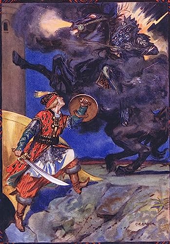 Toile affiche paysage Charles Edmund Brock 60x90cm | Décoration artistique