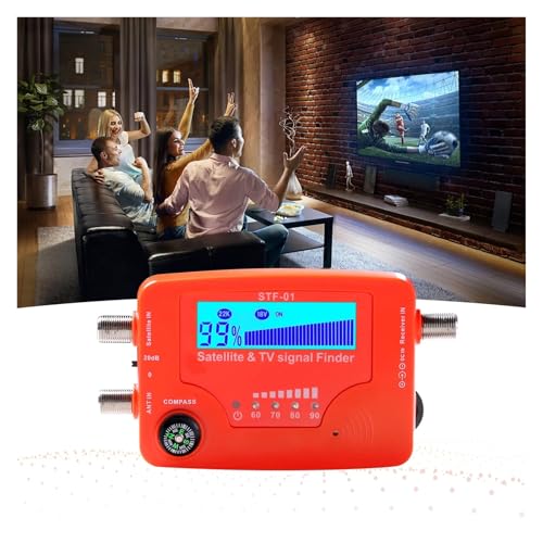 Détecteur de signal TV satellite mesureur force d'antenne portable boussole