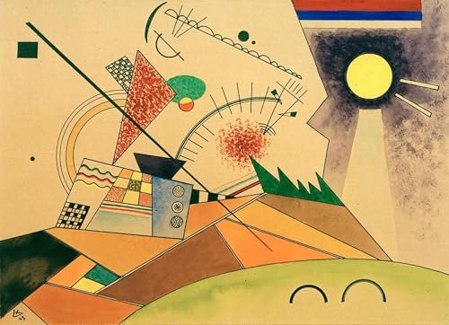 Tableaux Graffiti Art Mural Kandinsky, impression sur toile moderne pour salon 60x90cm