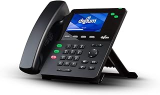 Phone, D65, 6-Line SIP with HD Voice, Gigabit, W.Headset, 4.3 Inch Color Display, Icon Keys (Renewed)