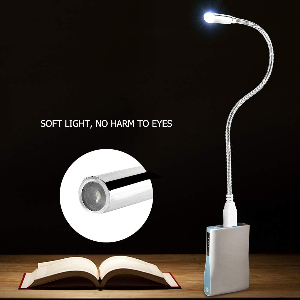 Mini Flexible USB LED Night Lamp for Reading, Computer, Laptop, and Notebook - Adjustable Gooseneck Design, Lightweight and Portable