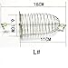 UAERSCH 3pcs Stainless Steel Wire Fishing Trap Bait Cage Basket Feeder Holder Tackle Tool (L#)
