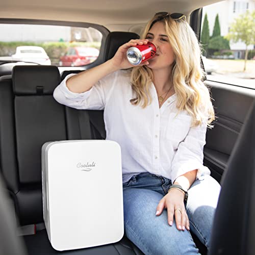 Cooluli I10L2W 10L Mini Fridge For Bedroom - Car, Office Desk & College Dorm Room 12V Portable Cooler Warmer Food, Drinks, Skincare, Beauty Makeup Ac/Dc Small Refrigerator thumb #7