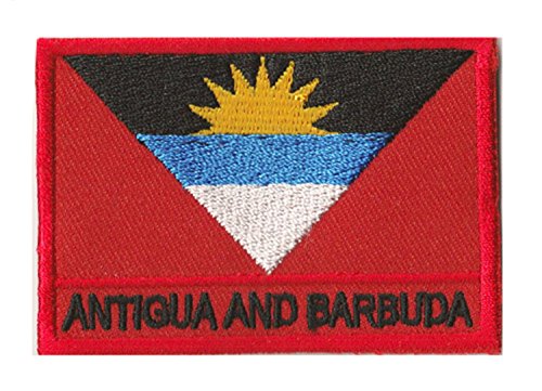 Patche Drapeau Antigua Et Barbuda Patch Écusson Caraïbes Ile Pirate Pirates