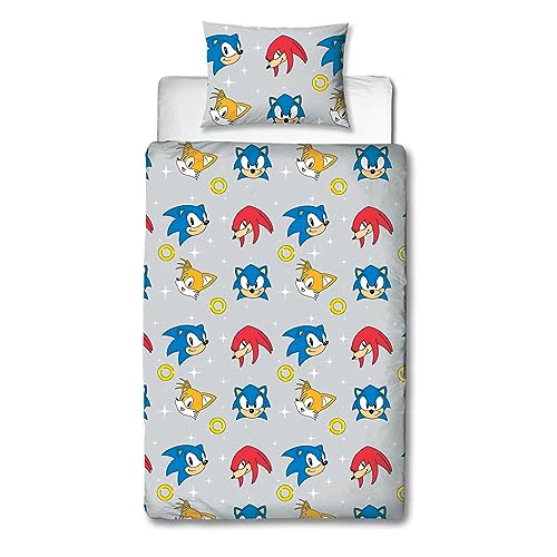 Sonic The Hedgehog Character World Official Single Duvet Cover Set, Snow Design, Multicolor - Image 3