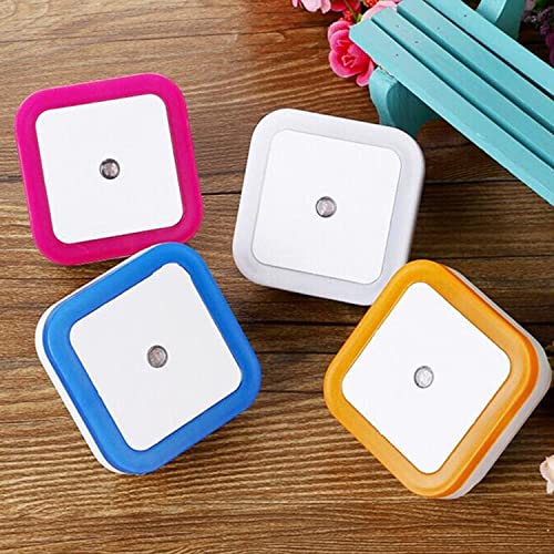 Image of Attractive Sensor Control Led Night Light Lamp 0.5W Full Automatic Sensor Smart Sensor Led Plug Night Lamp for Bedroom Gift Office Livingroom (Blue)