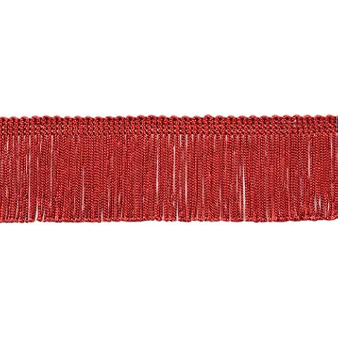 5cm Blood Red Solid Chainette Fringe Trim Cover