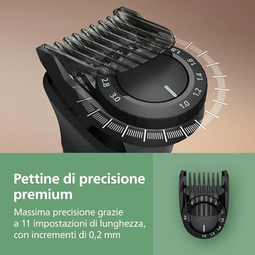 Philips Rifinitore All-In-One Multigroom Serie 7000 16 In 1 - Rifinitore Per Barba, Capelli E Corpo, Lame Autoaffilanti Interamente In Metallo, 21 Impostazioni Di Lunghezza (0,5-16 Mm), MG7931/15 - 5