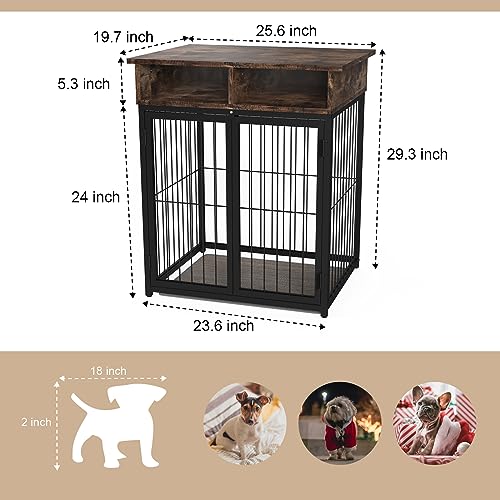 Bukfendogcratefurniturewithcushionwoodendogcratewithdoubledoorsdogkennelindoorendtabledogcagehouse  Urban Country Home Decor Bukfen dog crate furniture with cushionwooden dog crate with double doorsdog kennel indoorend table dog cage house  urban country home decor