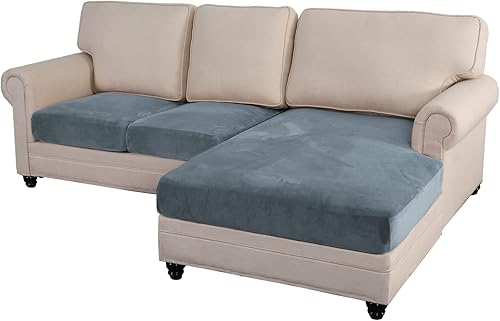 Funda para sofá modular en forma de L, 3 piezas, funda para sofá seccional, fundas de terciopelo para sofá seccional, funda de diván para sofá,