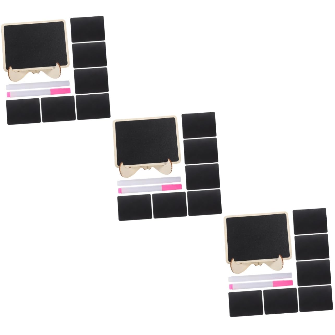 Operitacx 3sätze Mini Kreidetafel Mit Ständer Kleiner Memo-board Für Home Office Für Hochzeiten Partys Restaurants Einfach Zu Reinigen Mit Zubehör